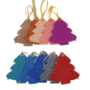 Albero di Natale da Appendere in Gomma EVA [Pack da 10]