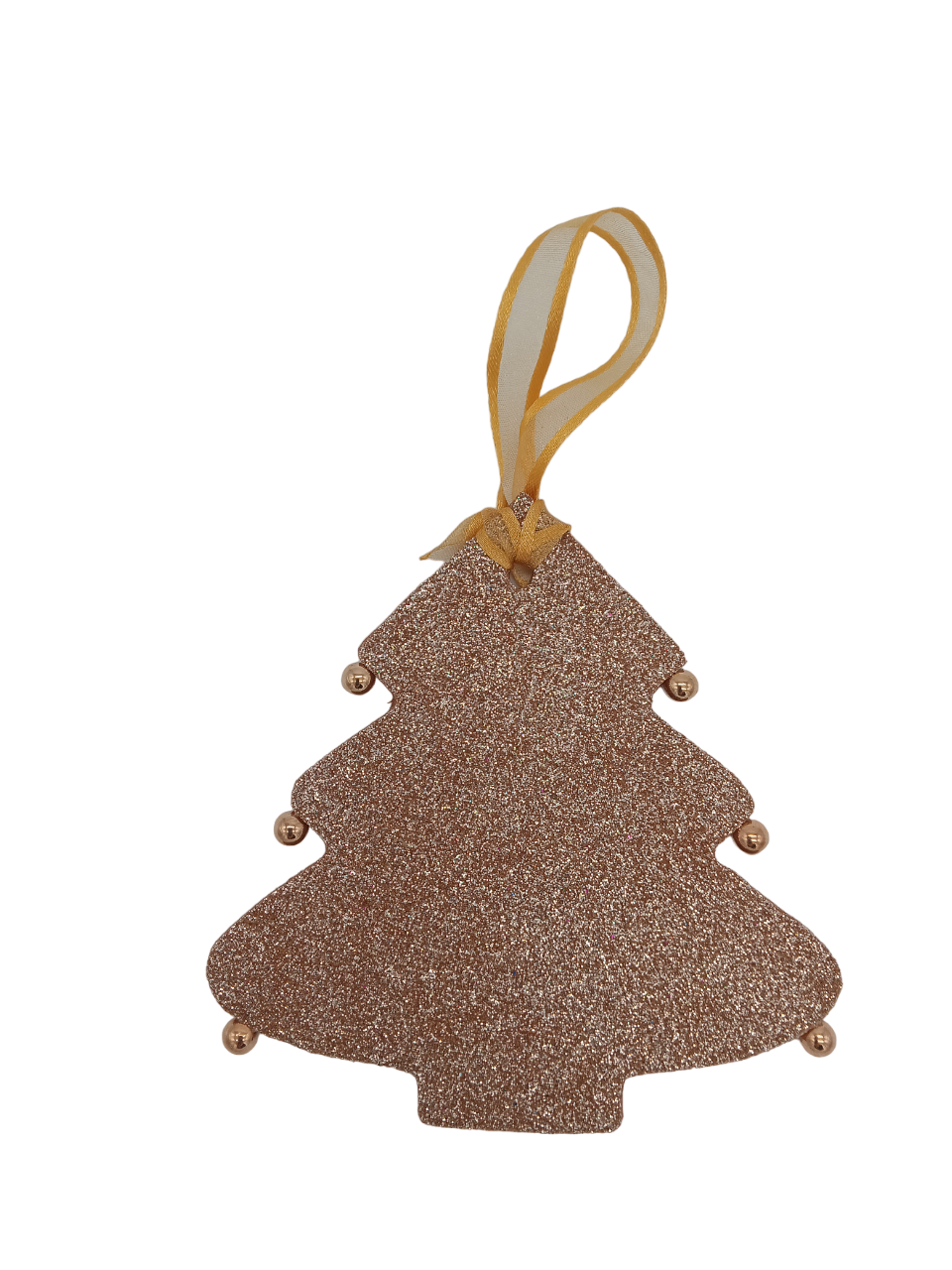 Albero di Natale da appendere in gomma EVA bronzo