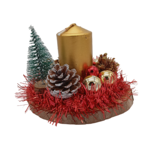 Centrotavola Natalizio Oro