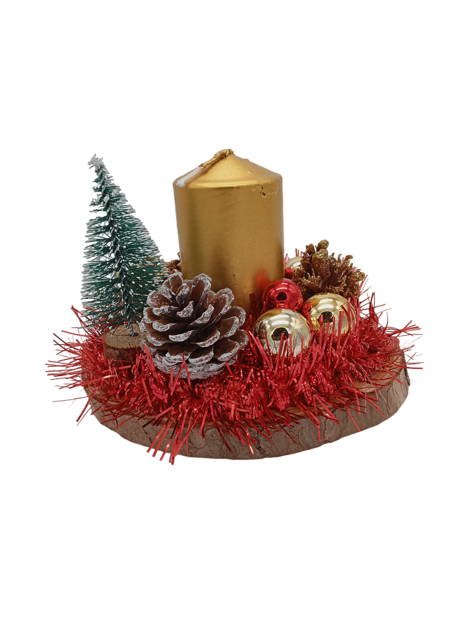 Centrotavola natalizio oro
