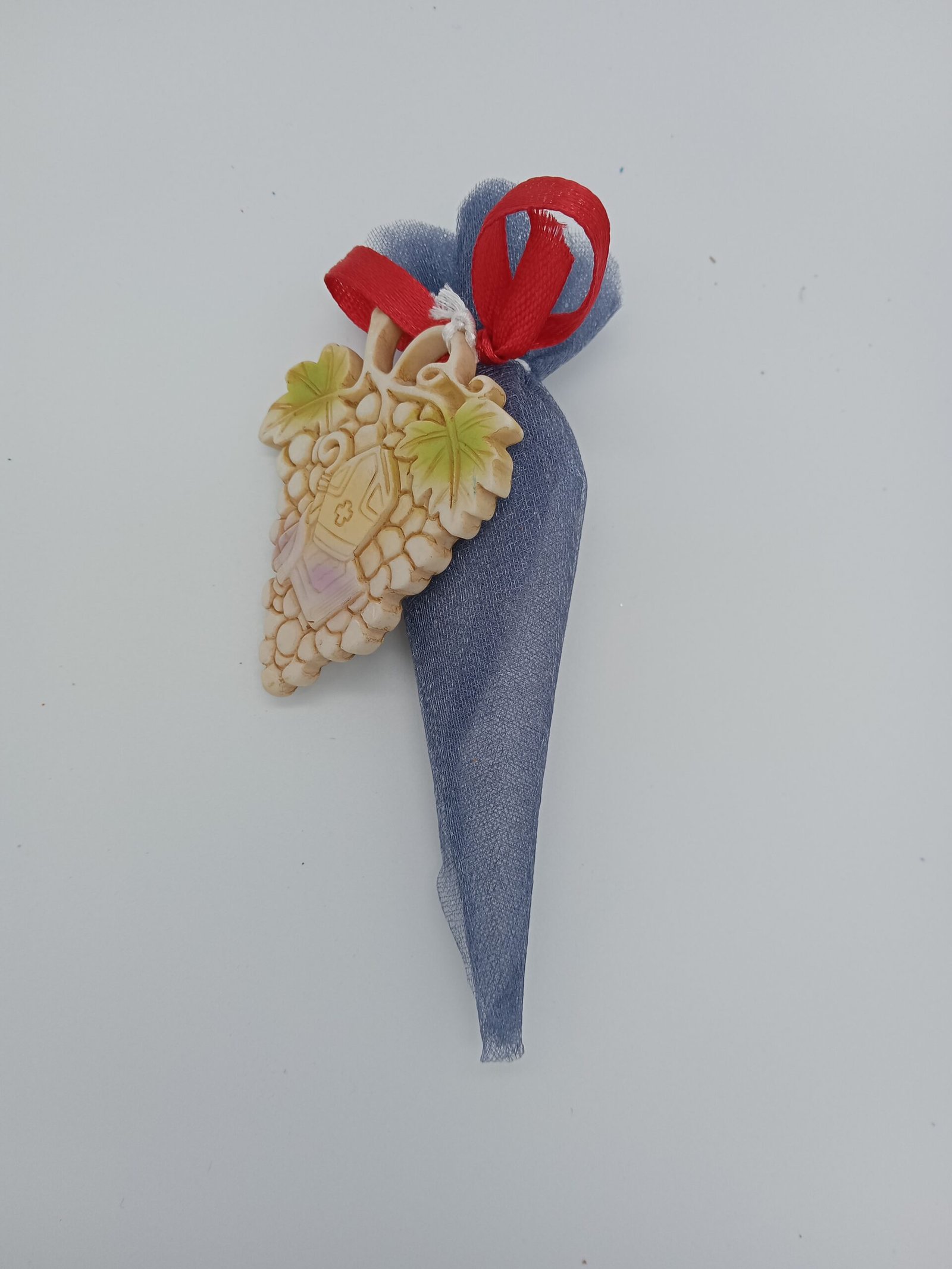 Cono portaconfetti tulle azzurro